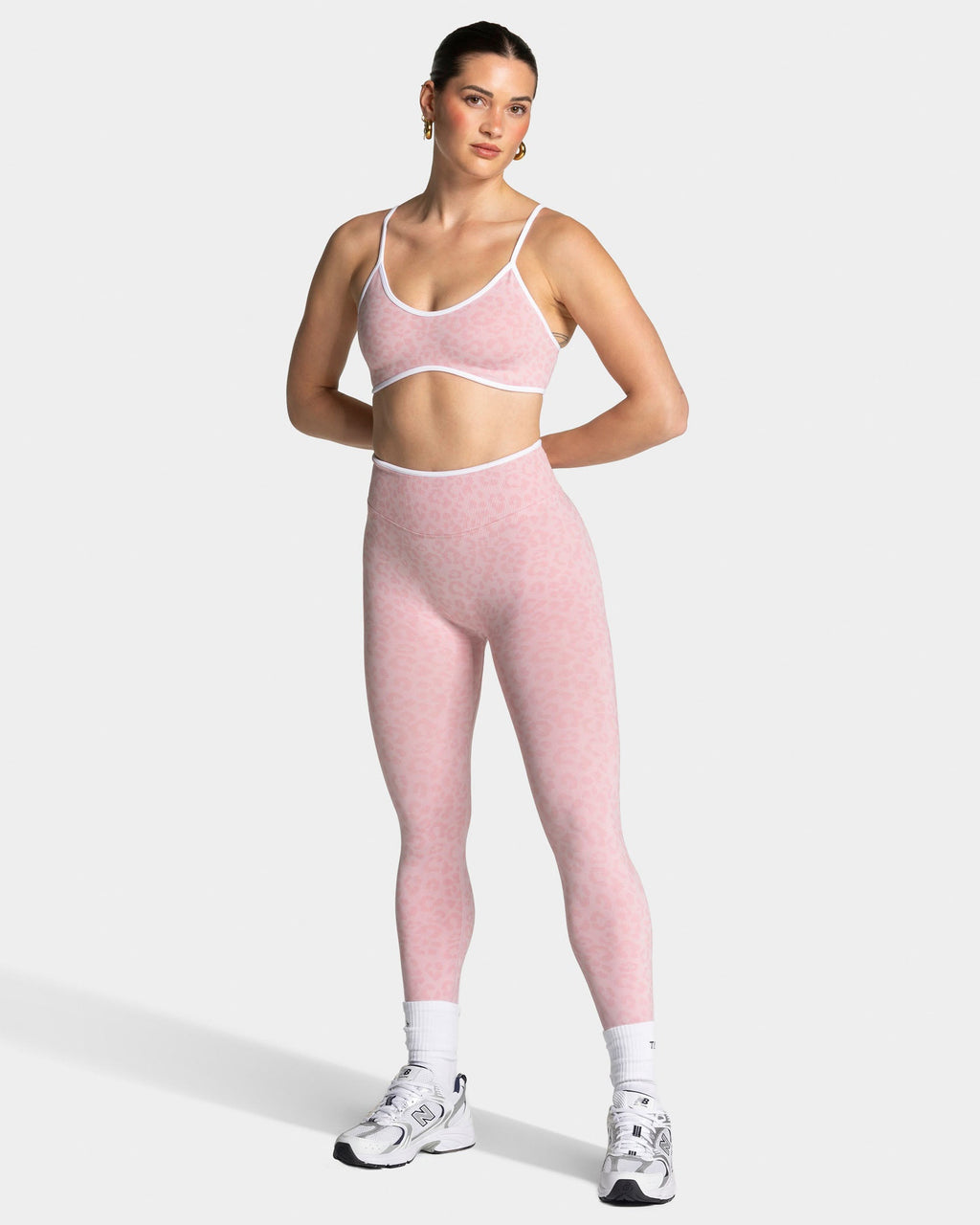 Brassière Contrastline « léopard rose »