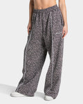 Pantalon de jogging Wide Leg Contrastline « léopard graphite »