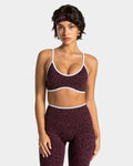 Brassière Contrastline « léopard Merlot »