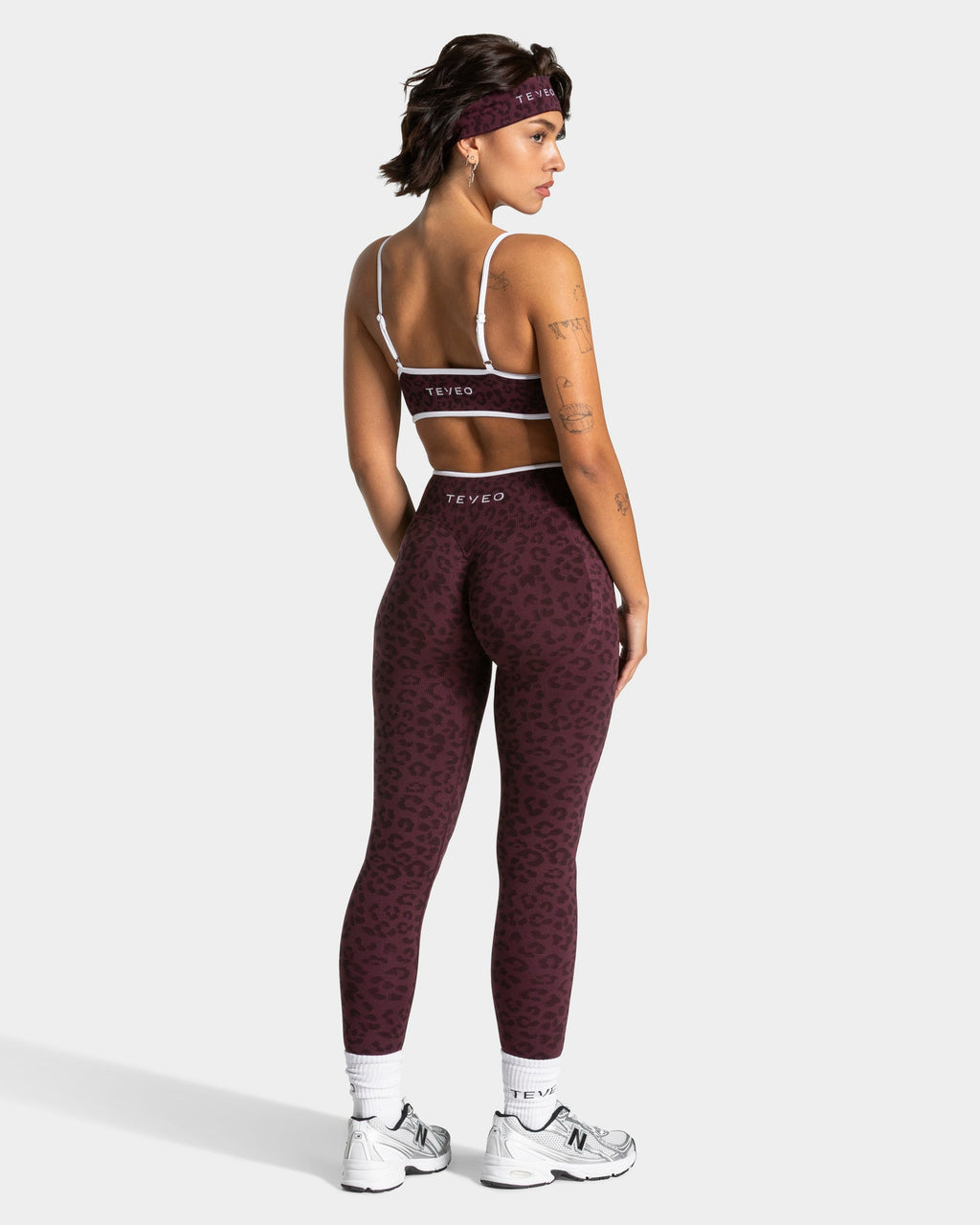 Brassière Contrastline « léopard Merlot »