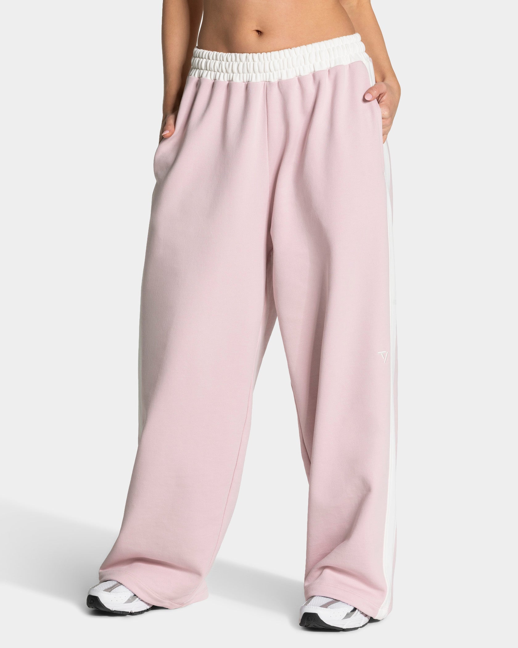 Pantalon de jogging Wide Leg Football « Rose »
