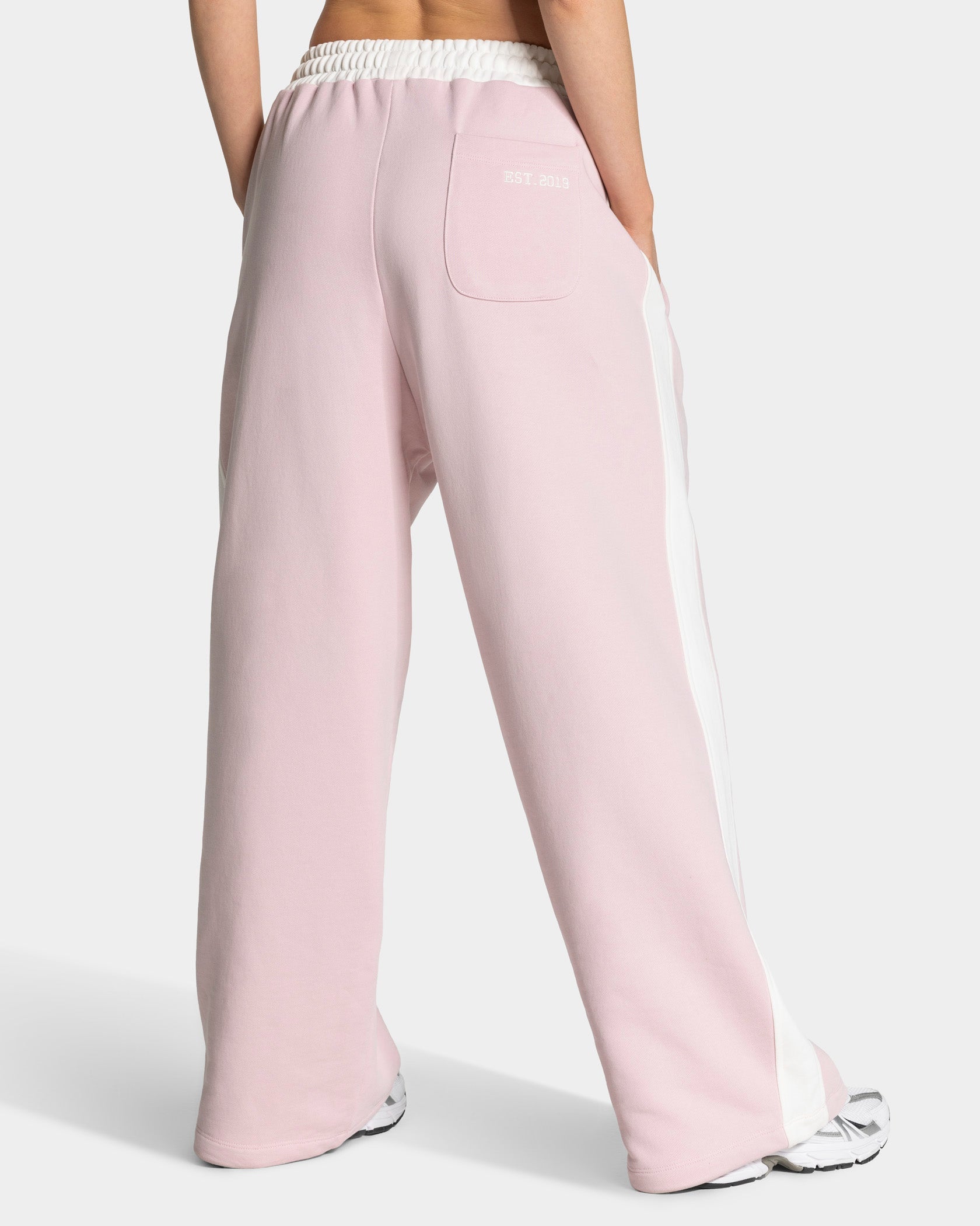 Pantalon de jogging Wide Leg Football « Rose »