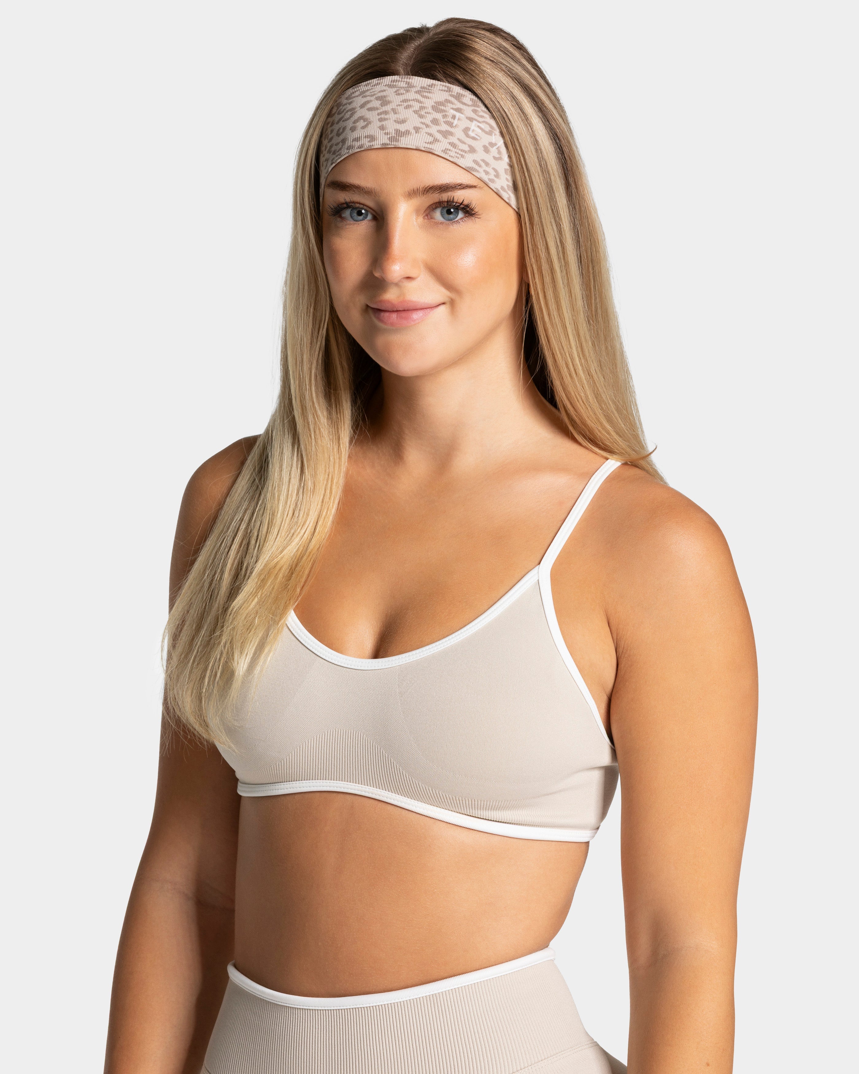 Bandeau Contrastline « léopard Cream »